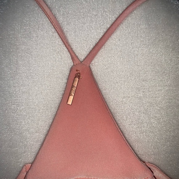 Misa Domino Front Tie Peach Pink Size XS - Picture 5 of 7